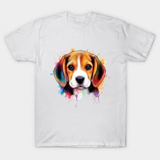 Beagle Ink Splash 3 T-Shirt